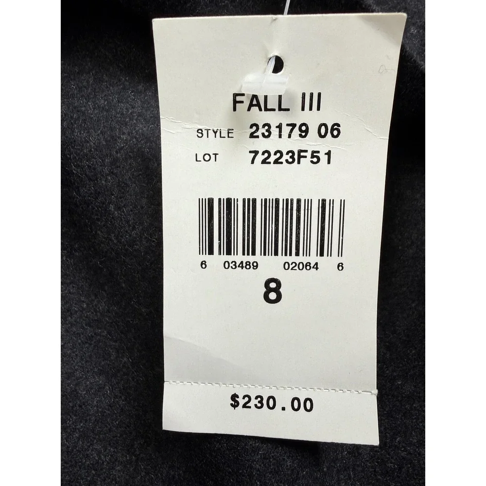 Ralph Lauren RL‎ Charcoal Wool Tailored Pencil Skirt Women Size 8 NWT Fall 2006
